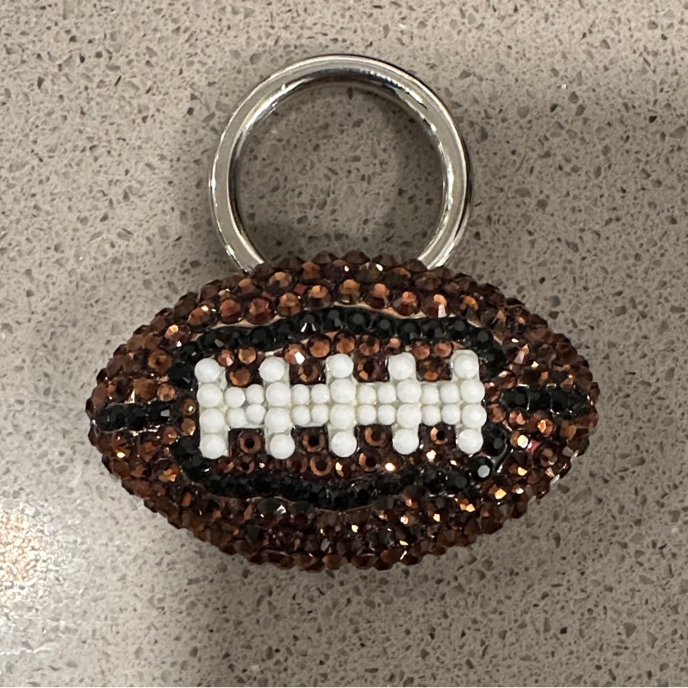 Kathrine Baumann Beverly Hills Swarovski Crystal Football (Jets)